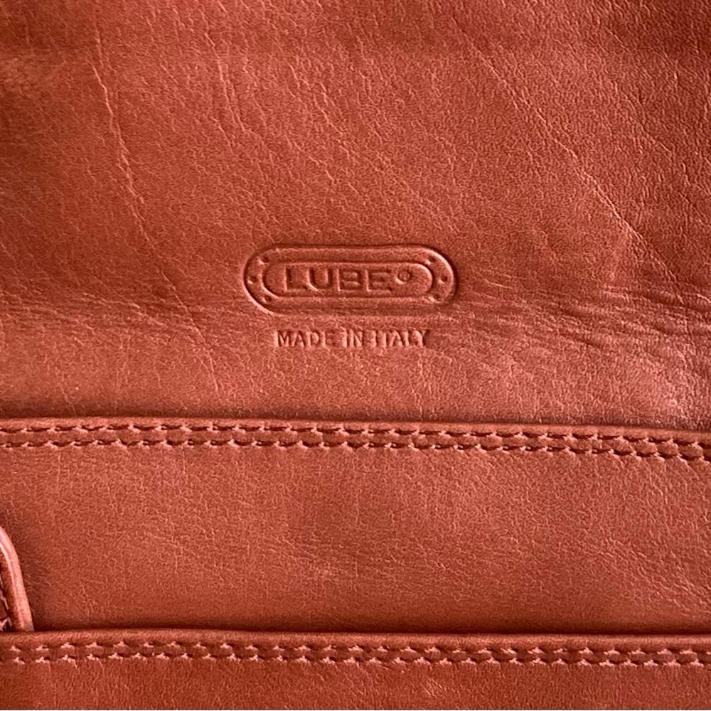 Rare Vintage LUBE Soft Italian Leather Bag - Picture 3 of 10